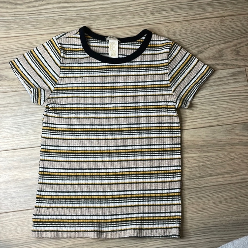 Yellow striped shirt